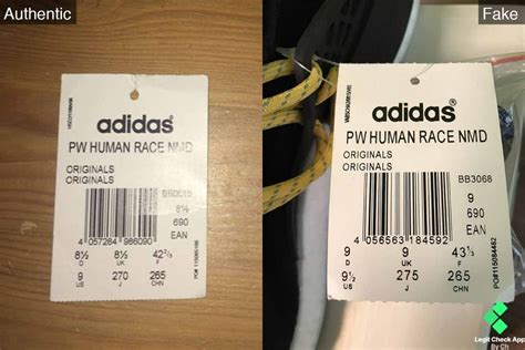 adidas human race chalk choral fake vs real|Barcode Scan: Pharrell Adidas Human Race NMD .